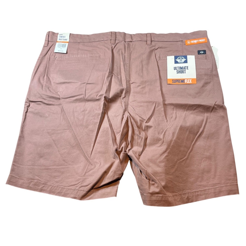 Dockers Men Ultimate Short Supreme Flex Comfort Waistband Mauve Pink Size 44 NWT